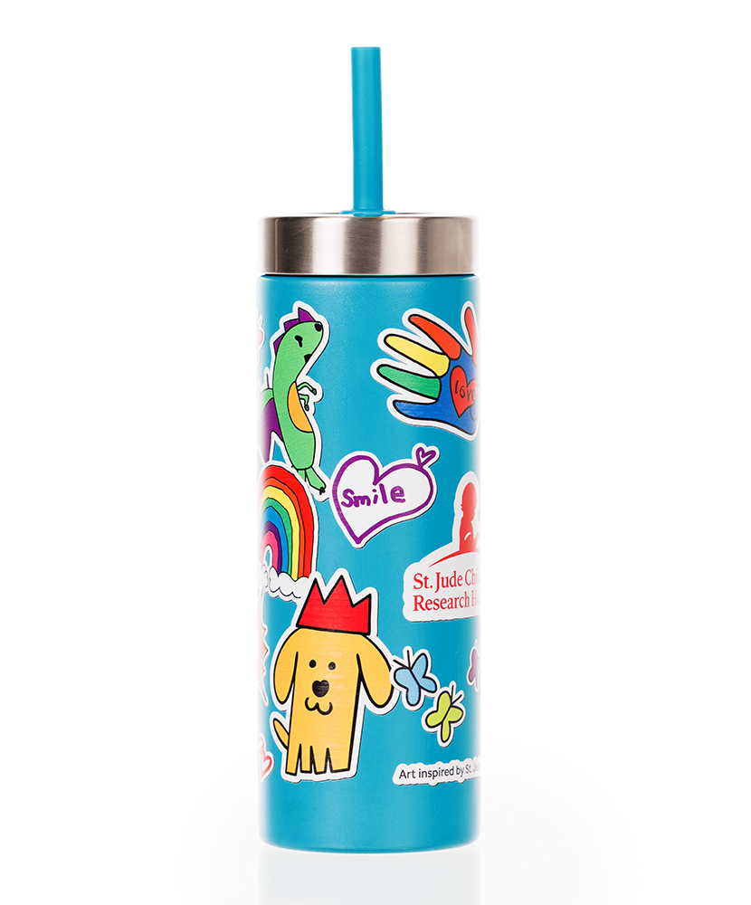 Primary image St. Jude Patient Art Sticker Tumbler - 22oz
